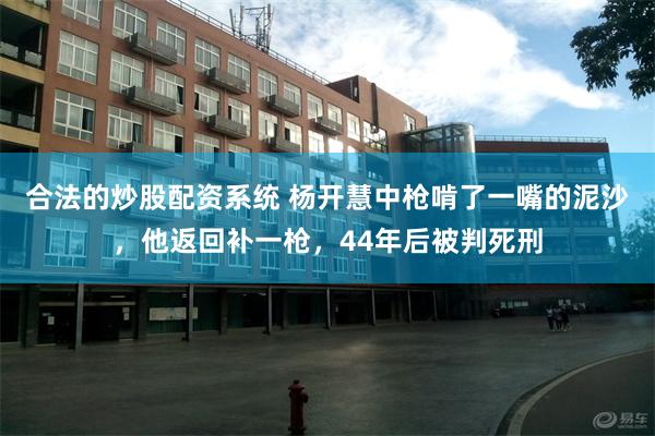 合法的炒股配资系统 杨开慧中枪啃了一嘴的泥沙，他返回补一枪，44年后被判死刑