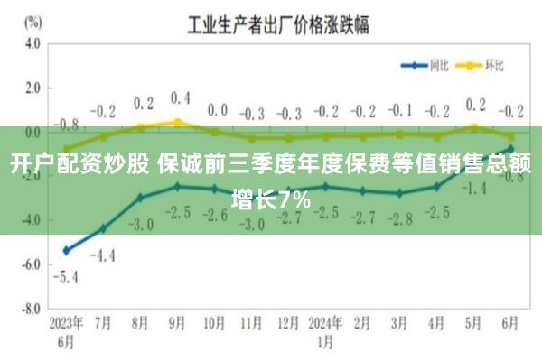 开户配资炒股 保诚前三季度年度保费等值销售总额增长7%