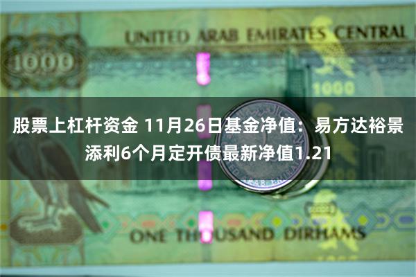 股票上杠杆资金 11月26日基金净值：易方达裕景添利6个月定开债最新净值1.21