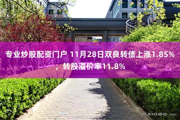 专业炒股配资门户 11月28日双良转债上涨1.85%，转股溢价率11.8%