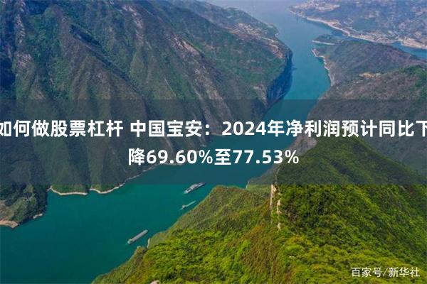 如何做股票杠杆 中国宝安：2024年净利润预计同比下降69.60%至77.53%