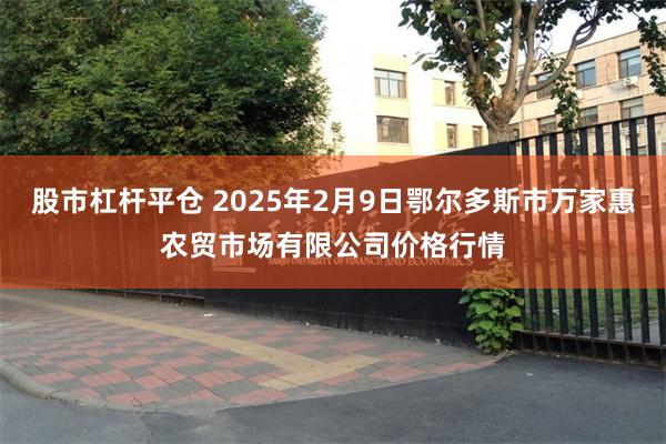 股市杠杆平仓 2025年2月9日鄂尔多斯市万家惠农贸市场有限公司价格行情