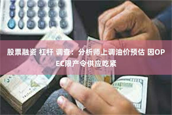 股票融资 杠杆 调查：分析师上调油价预估 因OPEC限产令供应吃紧